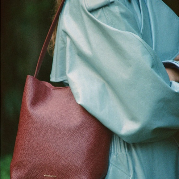 Mansur Gavriel Handbags - Mansur Gavriel Caba  Leather Tote Bag - Oxblood, Small